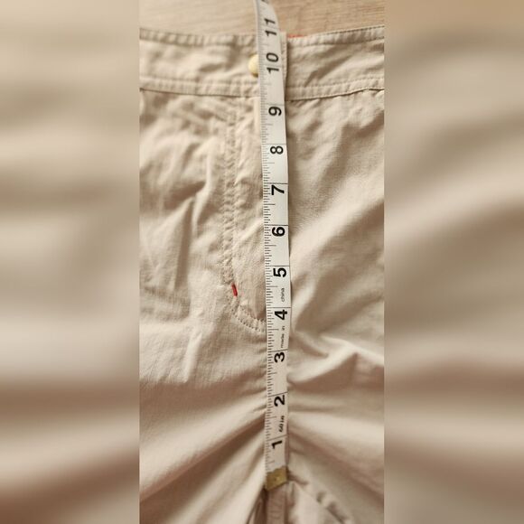 L.L.Bean 100% Nylon Ripstop Beige Convertible Hiking Pants Women's 12R - Picture 5 of 6